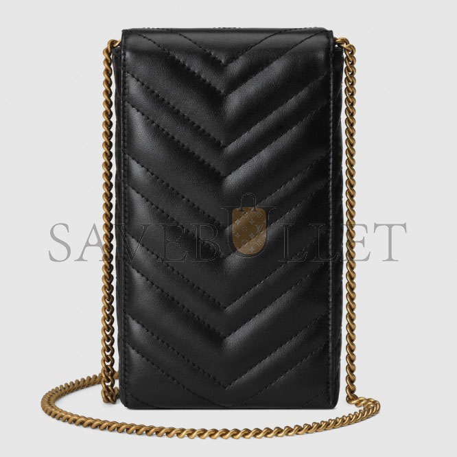 GUCCI GG MARMONT MATELASSÉ MINI BAG 672251 （20*10*3.5cm）